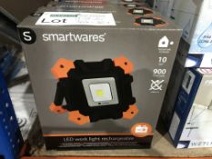 2 X SMARTWARES LED WORK LIGHT RECHARGEABLE
