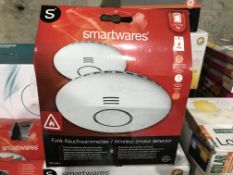 3 X SMARTWARES WIRELESS SMOKE DETECTORS