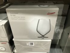 2 X SETS OF 2 JOHN LEWIS 700L CONNOISSEUR FOR BEER GLASSES