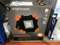 2 X SMARTWARES LED WORK LIGHT RECHARGEABLE