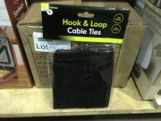 17 X PACKS OF 100 HOOK AND LOOP CABLE TIES