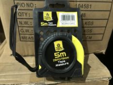 10 X BRAND NEW TOOL TECH 5M TAPE MEASURES