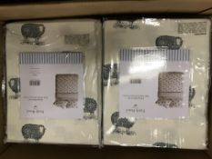 BRAND NEW EMILY BOND KING SIZE DUVET SET WITH SHEEP DETAIL