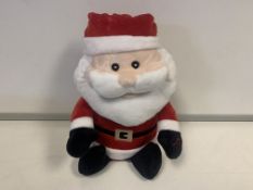 12 X BRAND NEW PLUSH SINGING SANTA IN 1 BOX