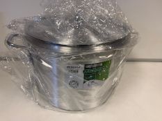 3 X BRAND NEW CHEF SET ALUMINIUM MEDIUM DUTY 30CM BOILING POT