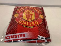 (NO VAT) 50 X BRAND NEW MANCHESTER UNITED OFFICIAL BRANDED MERCHANDISE PJ'S AGE 9/10