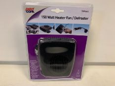 24 x NEW AUTOCARE 150 WATT HEATER FAN/DEFROSTER