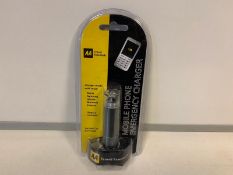47 x NEW AA TRAVEL ESSENTIALS MOBILE PHONE EMERGENCY CHARGERS. RRP £9.99 EACH