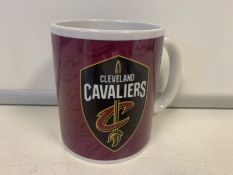 36 X BRAND NEW OFFICIAL CLEVELAND CAVALIERS 11OZ TEAM LOGO MUGS