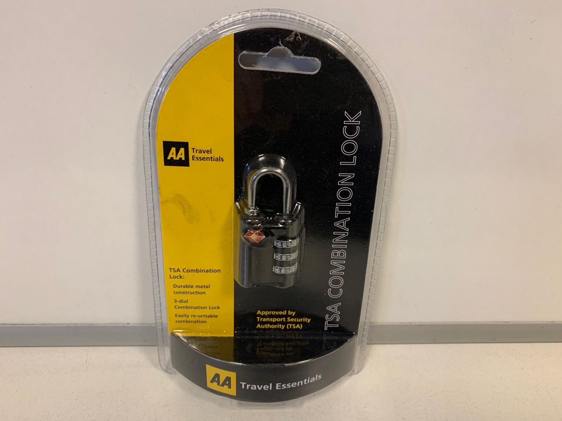 48 x NEW AA TRAVEL ESSENTIALS TSA COMBINATION PADLOCK. RRP £9.99 EACH