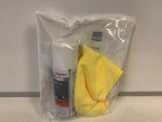 10 x NEW UNIKA GLOSS SURFACE CLEANER SETS WITH MICROFIBRE CLOTHS