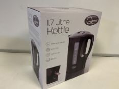 4 x NEW QUEST 1.7L BLACK KETTLES