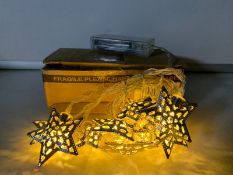 30 x NEW ANDREW JAMES STAR STRING LIGHTS - BATTERY POWERED