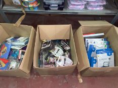3 X LARGE BOXES OF VARIOUS TABLET CASES, PHONE CASES, CAR CHARGERS, TOM TOM CURPERS ETC