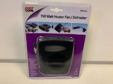 24 x NEW AUTOCARE 150 WATT HEATER FAN/DEFROSTER