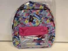 24 X BRAND NEW TROLLS MULTI COLOURED BACK PACKS IN 2 BOXES