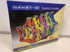 17 X BRAND NEW MERRY 3 TAMBOURINES