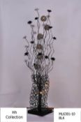BRAND NEW BOXED HIGH END BLACK COLOURED FLOOR LAMP RRP £249 6301-10