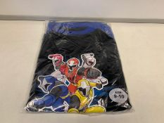 (NO VAT) 50 X BRAND NEW POWER RANGERS PJ'S AGE 7-8 OFFICIAL BRANDED MERCHANDISE