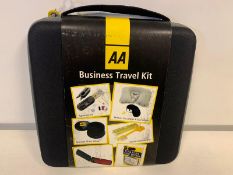 12 ITEMS TO INCLUDE: AA BUSINESS TRAVEL KIT & 5 x AA BICYLCE KITS