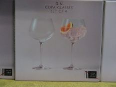 2 X JOHN LEWIS SETS OF 4 GIN COPA GLASSES