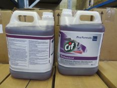 4 X CIF 2 IN 1 PROFESSIONAL KITCHEN CLEANER DISINFECTANT