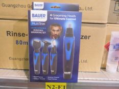 2 X BAUER PROFESSIONAL PERSONAL GROOMING SETS