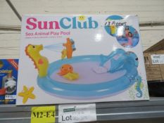 2 X SUN CLUB SEA ANIMAL PLAY POOLS