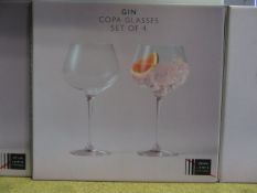 2 X JOHN LEWIS SETS OF 4 GIN COPA GLASSES