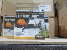 8 X MILESTONE PORTABLE ULTRA BRIGHT LED TENT LIGHT