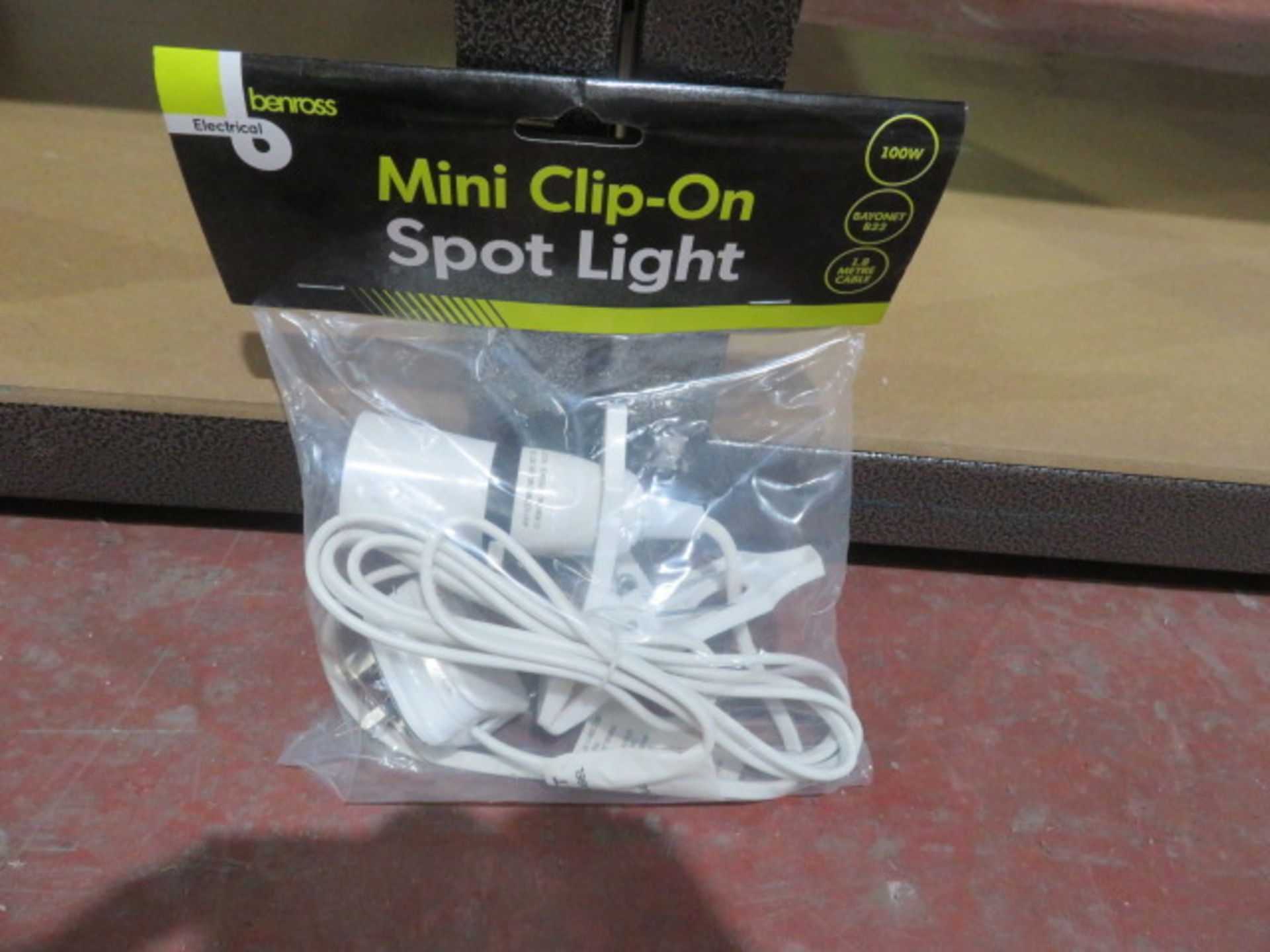 10 X MINI CLIP ON SPOT LIGHT