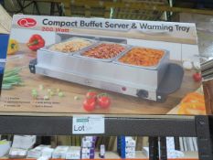 QUEST 200 WATT COMPACT BUFFET SERVER AND WARMING TRAY