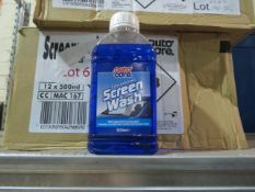 12 X AUTO CARE 500ML CONCENTRATED SCREEN WASH