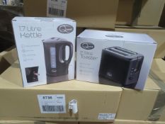 QUEST 1.7 LITRE KETTLE AND A QUEST 2 SLICE TOASTER