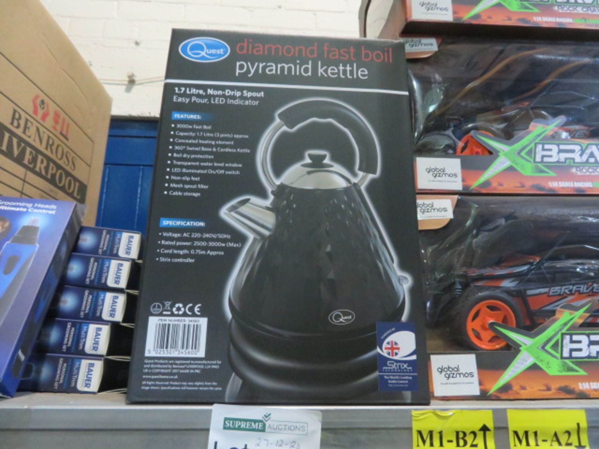 QUEST DIAMOND FAST BOIL PYRAMID KETTLE