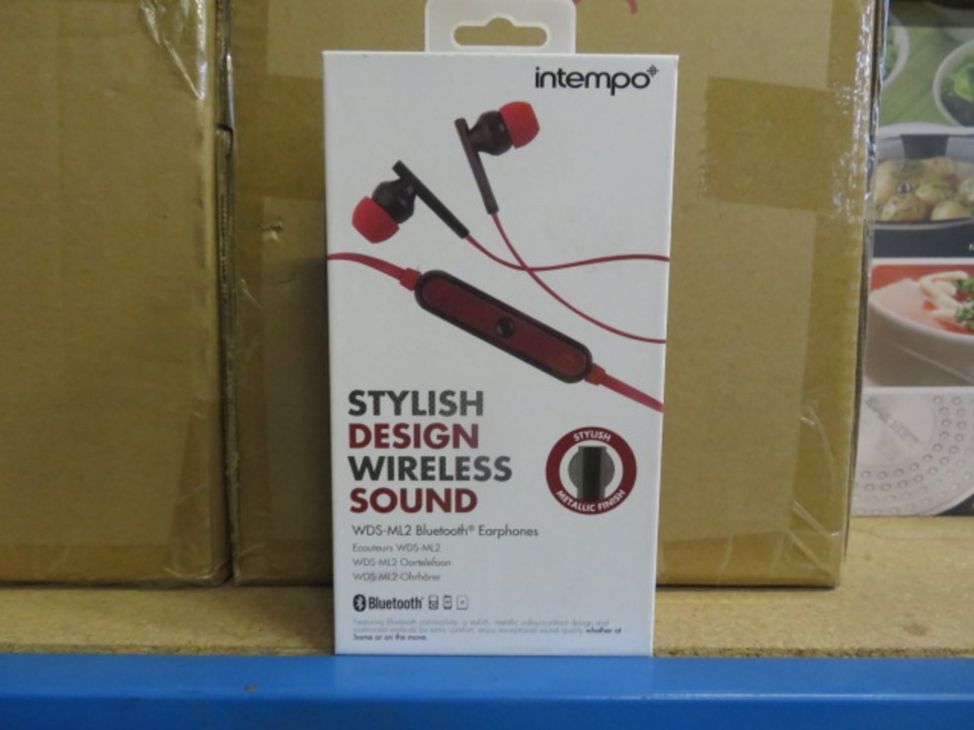 2 X INTEMPO STYLISH DESIGN WIRELESS SOUND BLUETOOTH EARPHONES