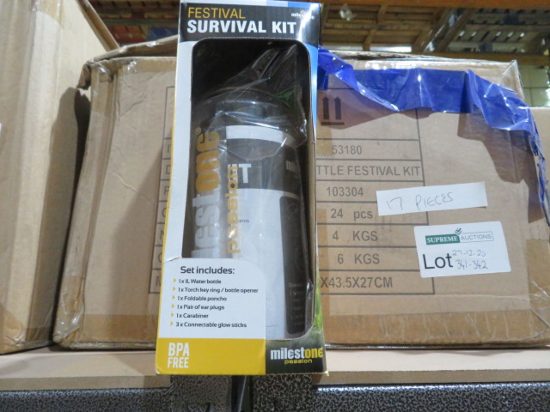 8 X MILESTONE FESTIVAL SURVIVAL KITS