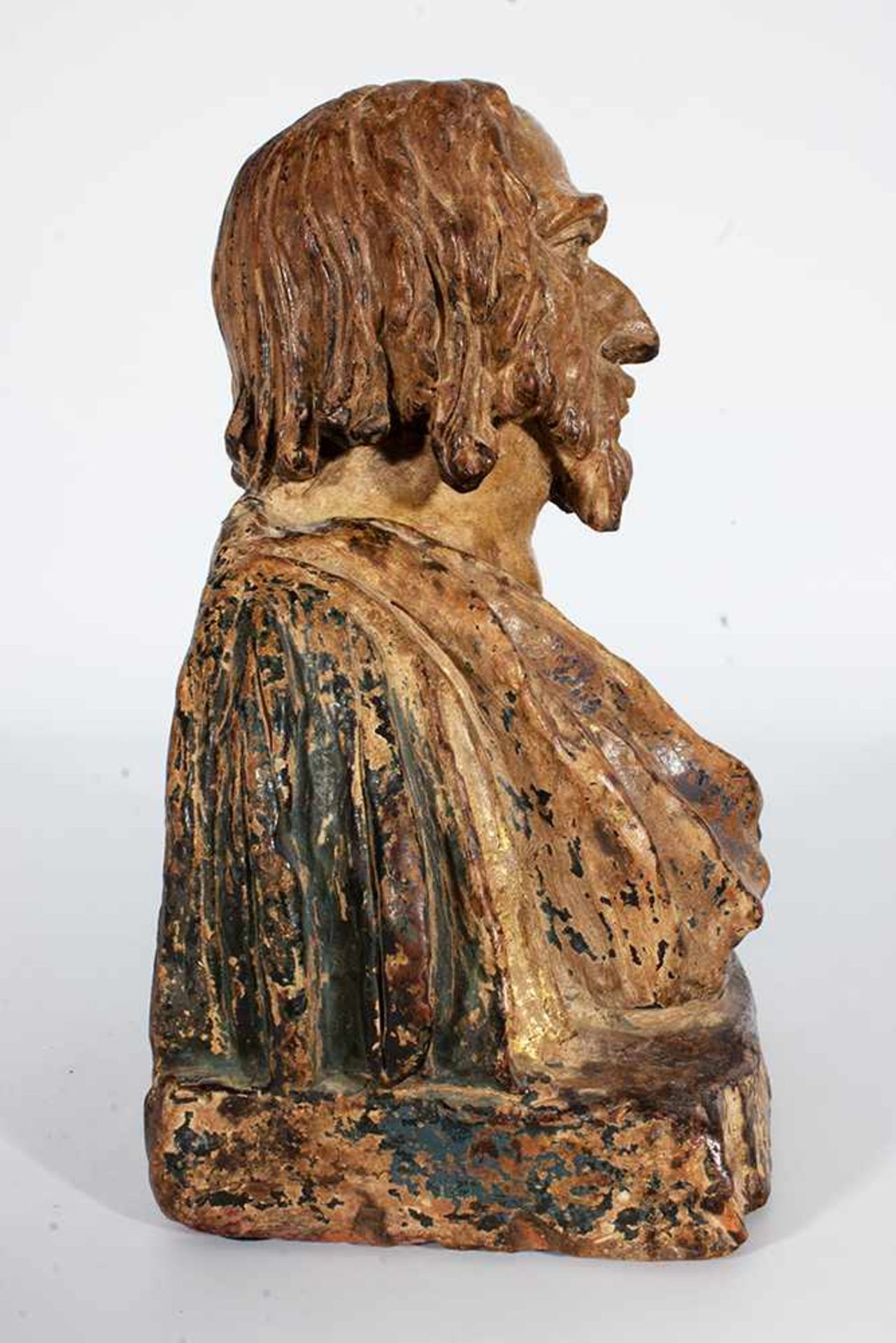 Escuela italiana del siglo XVI. "Busto".Escuela italiana del siglo XVI. "Busto". Escultura rena - Image 3 of 6