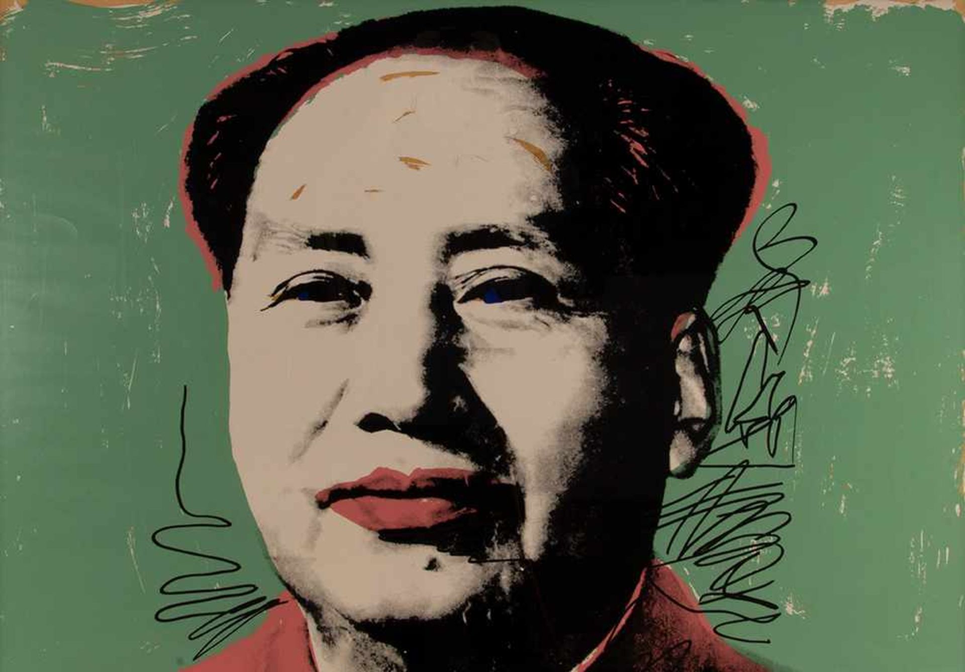 Andy Warhol (Pittsburgh, 1928-Nueva York, 1987) "Mao" Serigrafía. Al dorso firmada y numerada 165/ - Bild 2 aus 3