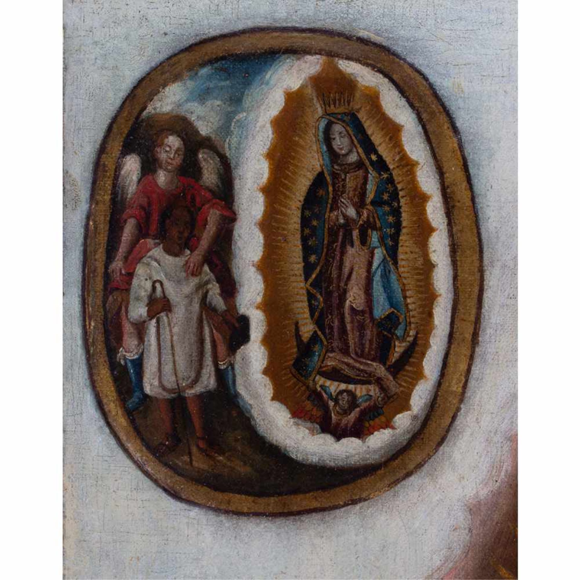 Escuela colonial, México, del siglo XVIII. "Virgen de Guadalupe".Escuela colonial, México, de - Image 2 of 6