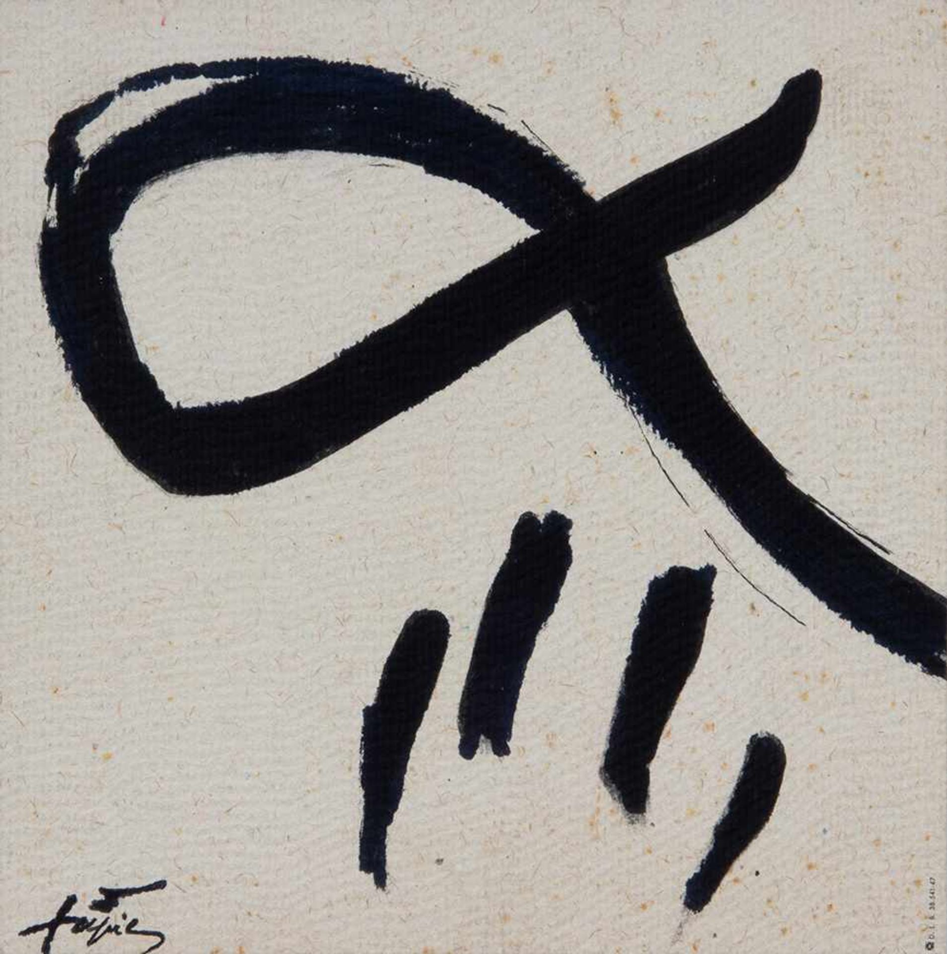 Antoni Tàpies (Barcelona, 1923-2012)"Sin título". Antoni Tàpies (Barcelona, 1923-2012)"Sin título". - Bild 2 aus 4