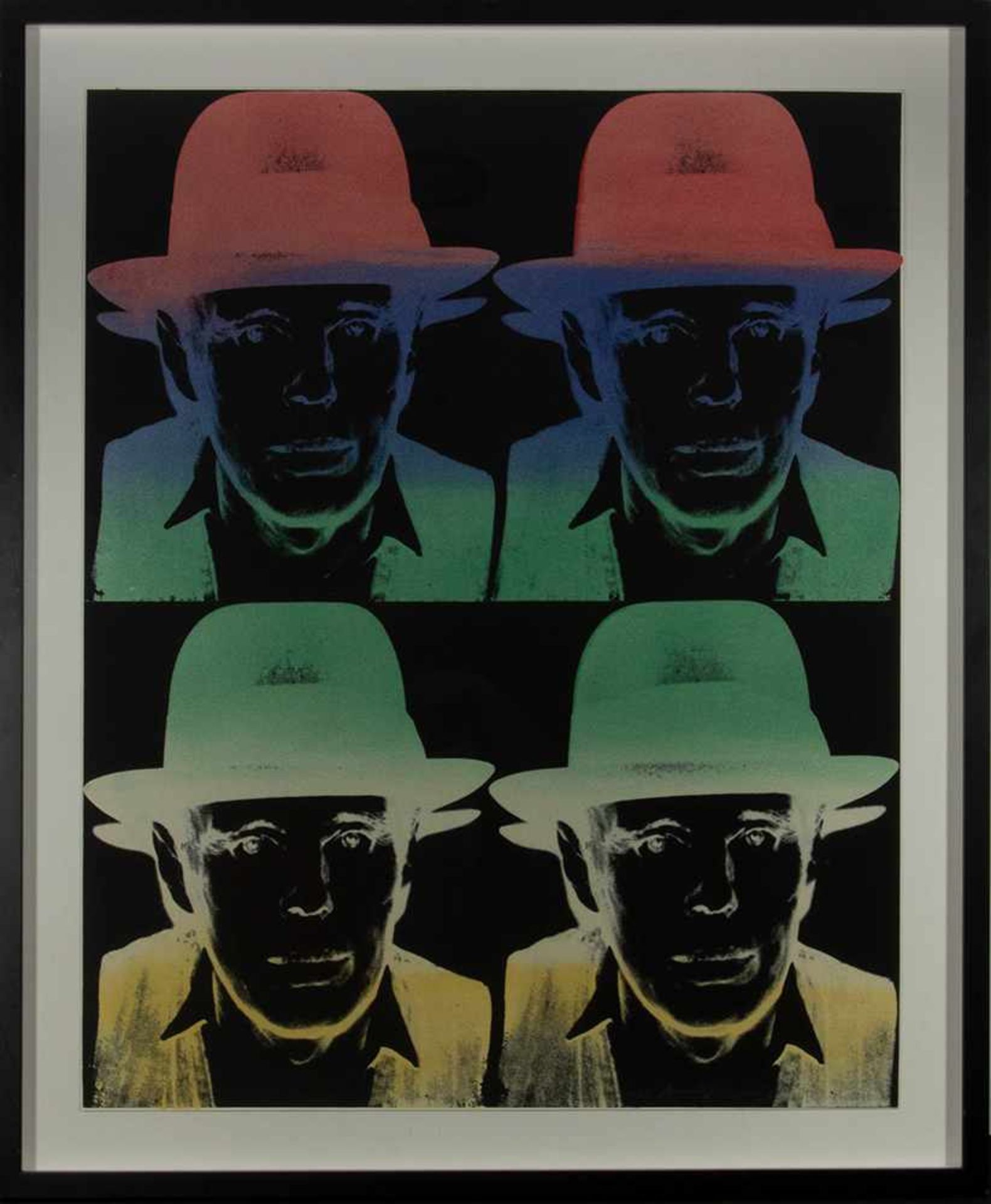 Andy Warhol (Pittsburgh, 1928-Nueva York, 1987) "Joseph Beuys. (State II), II. 243" Serigrafía. Fi