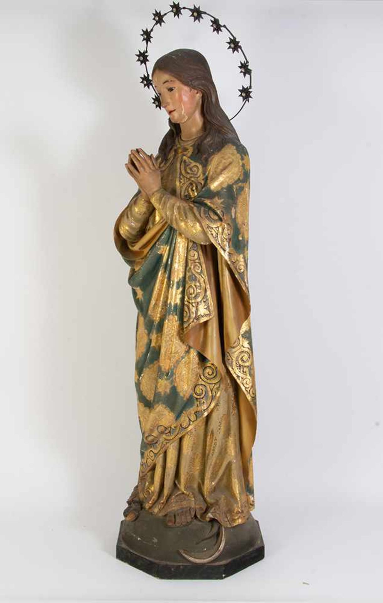 Escuela española del siglo XIX. "Virgen Inmaculada".Escuela española del siglo XIX. "Virgen I - Image 2 of 4