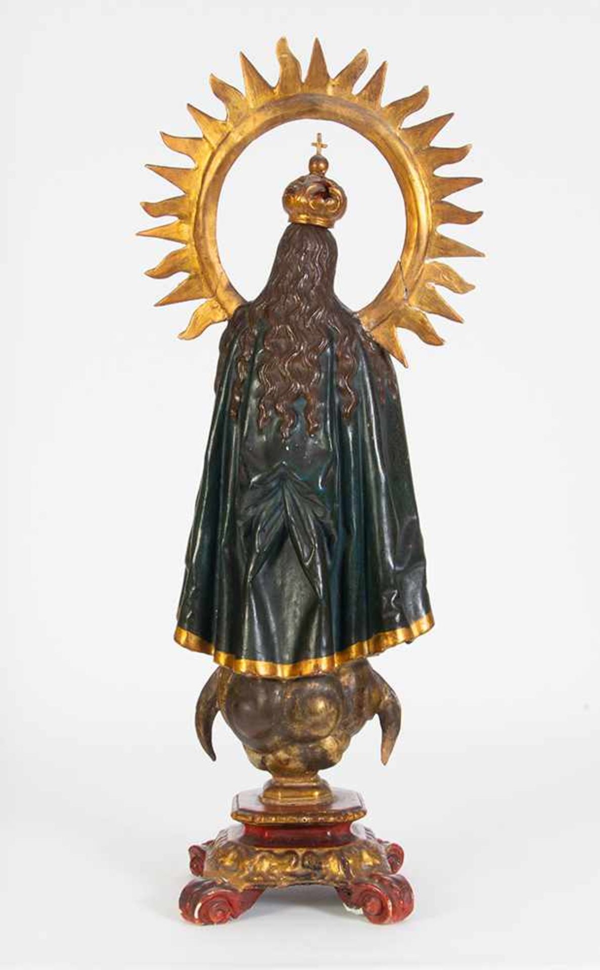 Escuela castellana de finales del siglo XVII. Seguidor de Gregorio Fernández."Virgen Inmaculada".< - Image 4 of 4