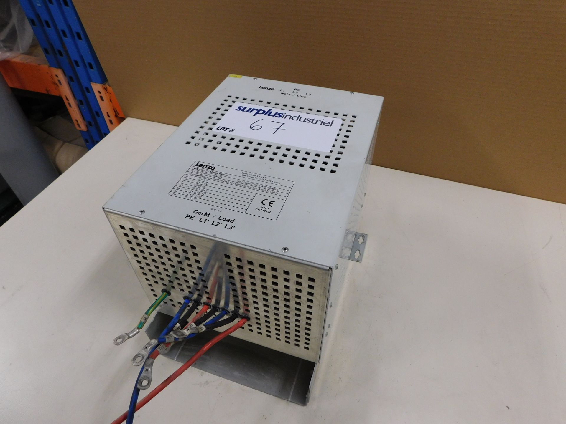 LENZE MAINS FILTER A