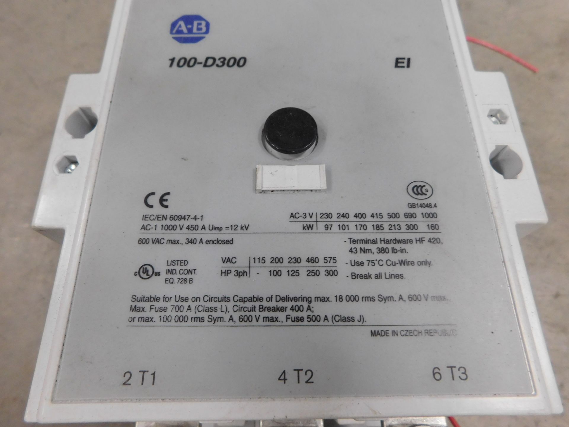 AB CONTACTOR 100-D300 - Image 3 of 5