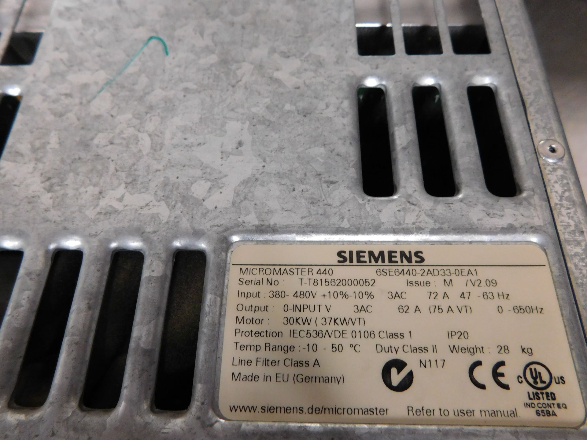 SIEMENS 6SE6440-2AD33-0EA1 DRIVE - Image 3 of 3