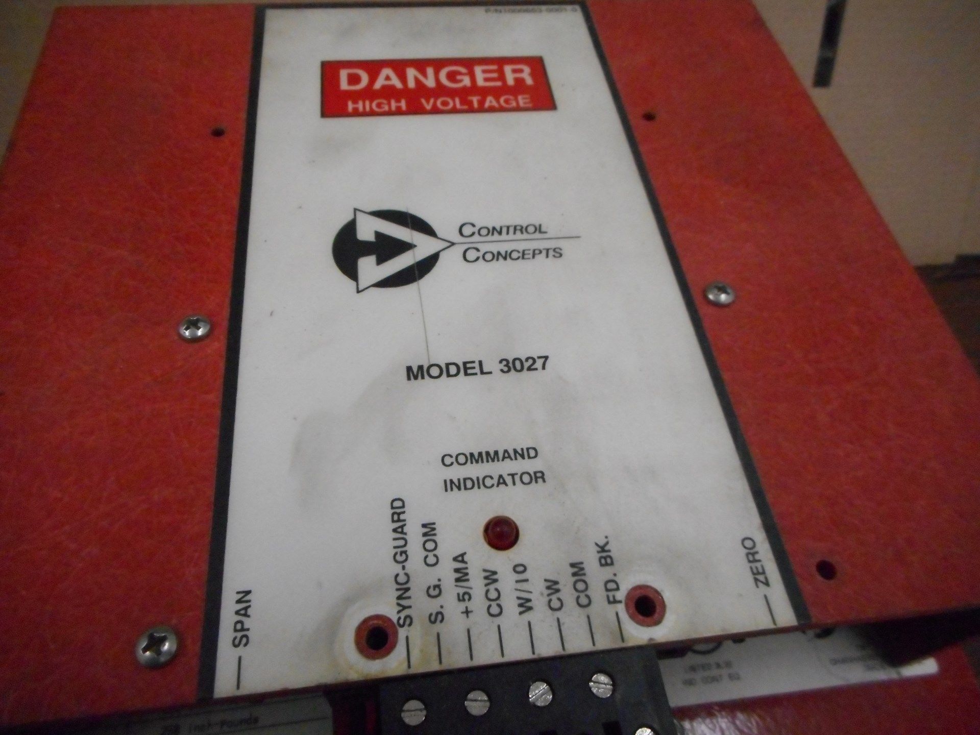 CONTROL CONCEPTS MODEL: 3027-240V-85A-4/20MA - Image 2 of 4