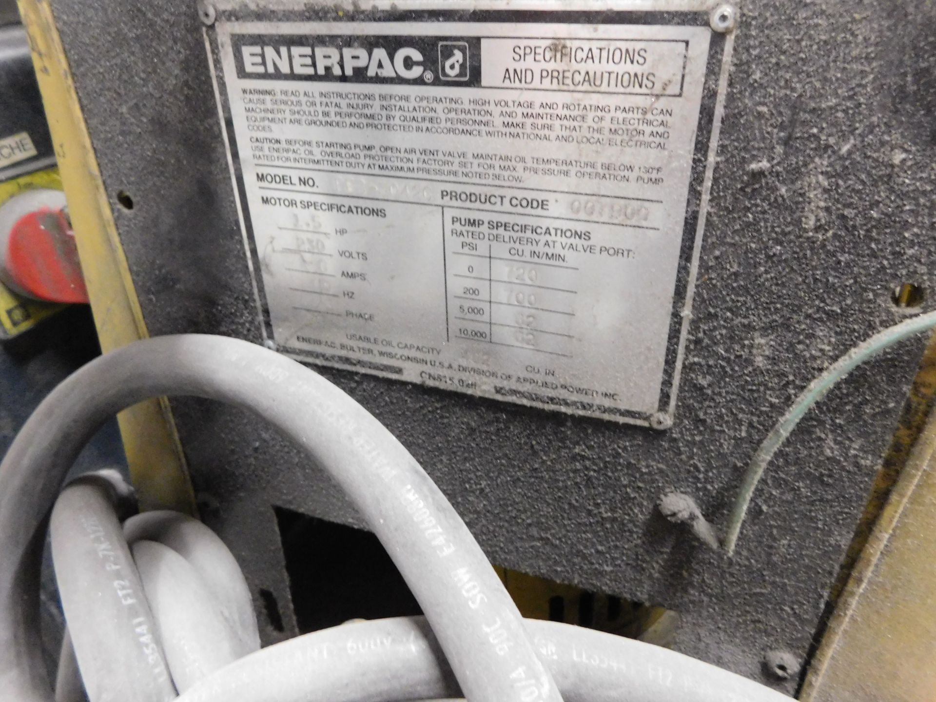 Enerpac hydraulic unit - Image 4 of 5