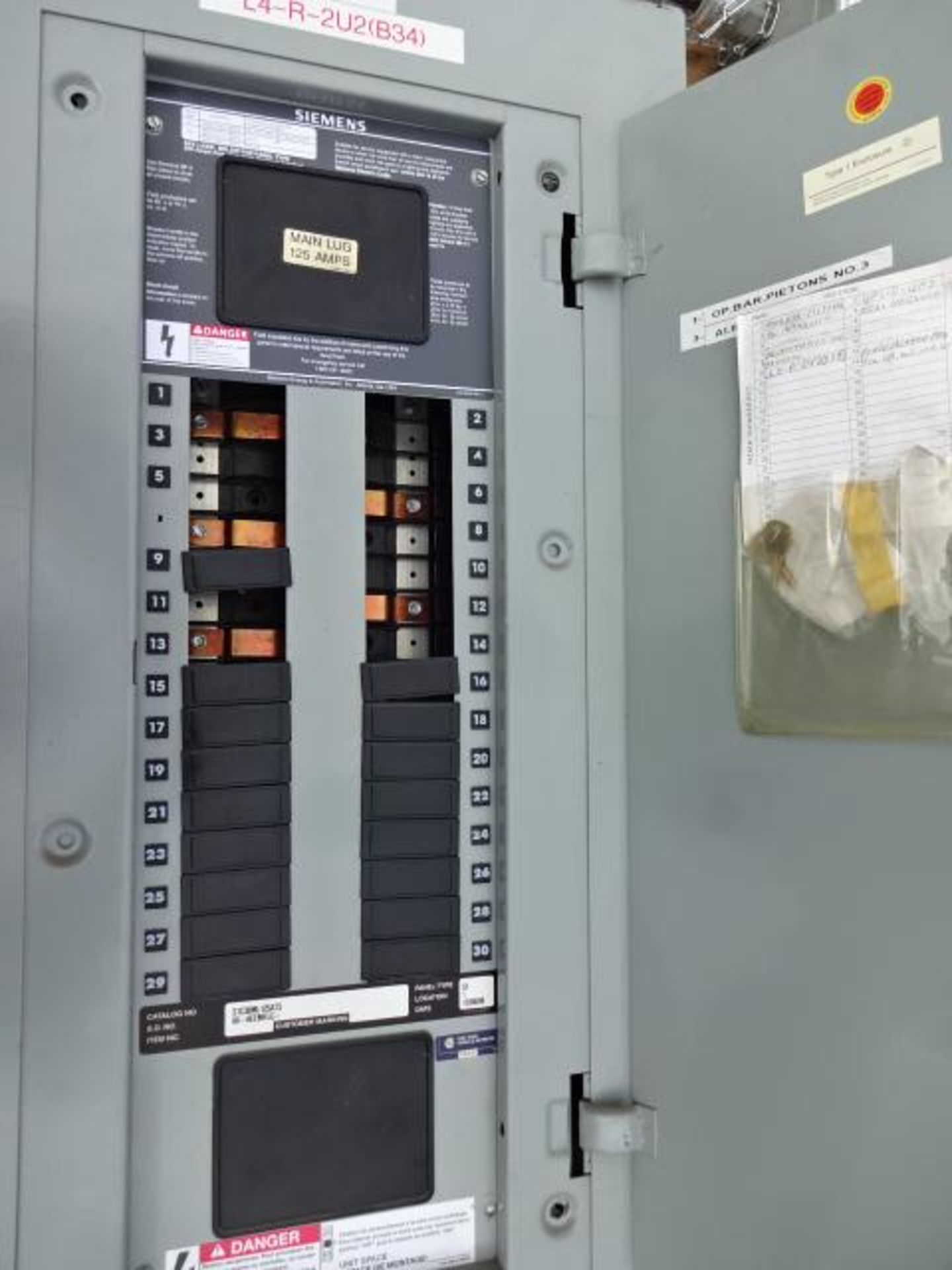 SIEMENS ELECTRICAL PANEL - Image 2 of 4